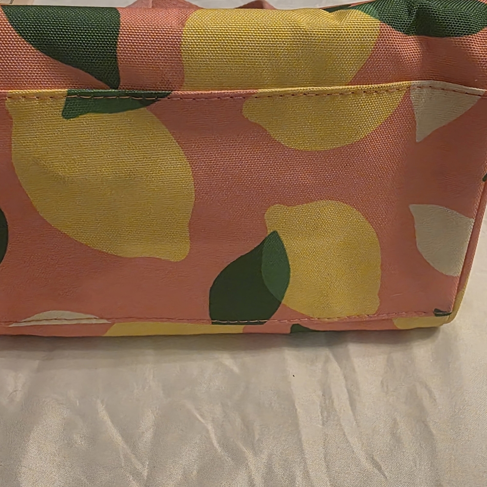 Kate Spade Insulated Lunch bag Pink Lemons Limes - Picture 7 of 8